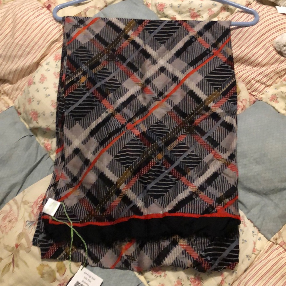 Soft fringe scarf in Sofia Plaid by Vera bradley.